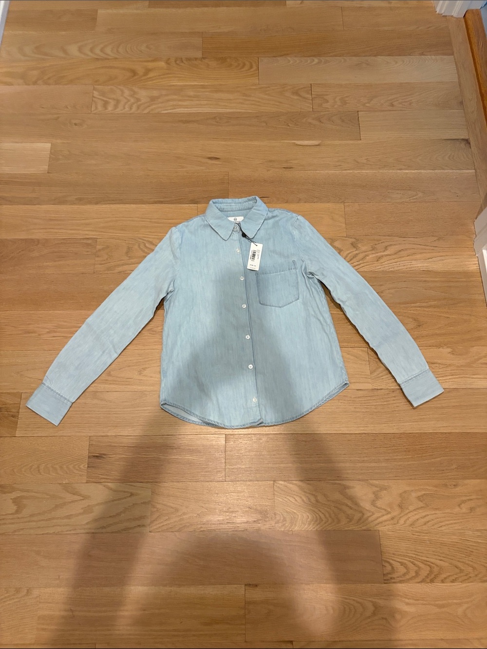 NWT Ag Adriano Goldschmied Light Blue Button-Down Shirt